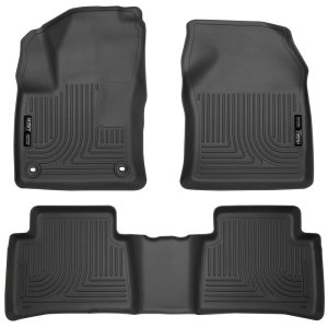 Toyota Prius Floor Liners - Front & 2nd Seat - Husky Liners - Weatherbeater - Black - 2016